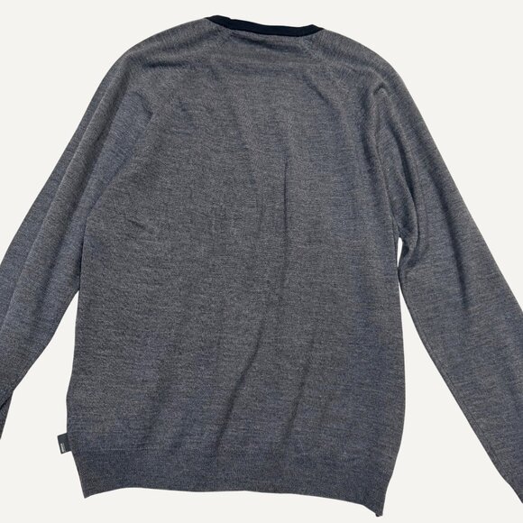 Armani Collezioni size XL maroon/black/gray color block lightweight sweater EU56 - Picture 5 of 7